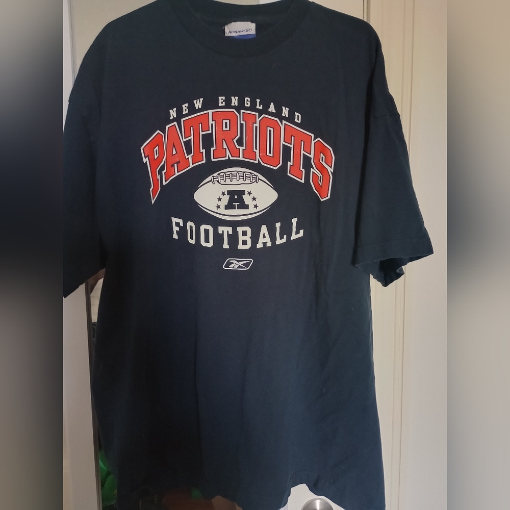 Reebok Patriots Black Tee